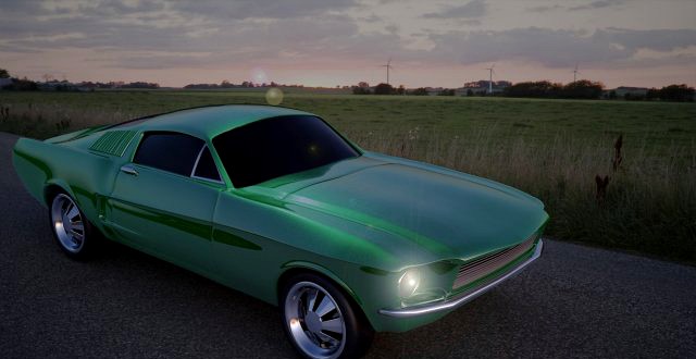 Mustang GT 1968 3D Model