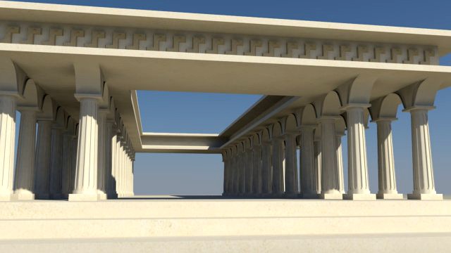 Greek temple 3D Model