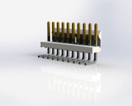 10 Pin Molex Male Right Angle Connector