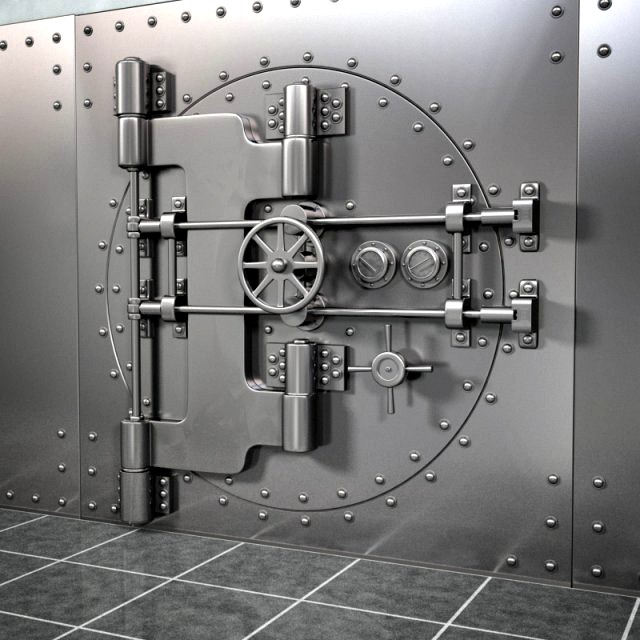 Bank Vault 3D Model