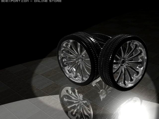 rim and tyre 3D Model