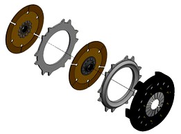 Quartermaster V-DRIVE 7,25" 2 disc Racing clutch