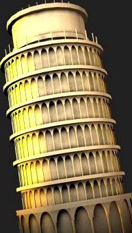 Italy Pisa Leaning Tower of Pisa 3D Model