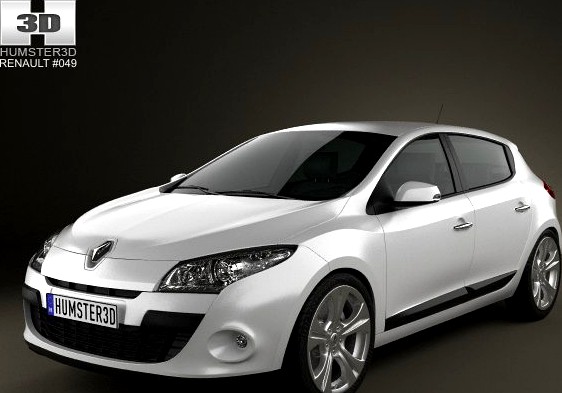 Renault Megane hatchback 2011 3D Model
