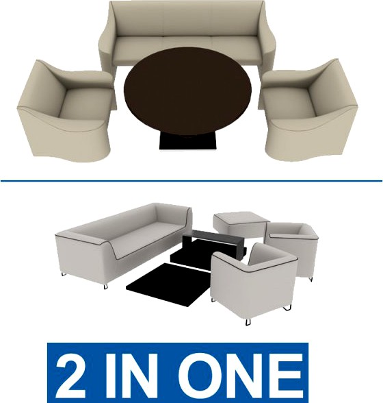 Lounge table sofa 3D Model
