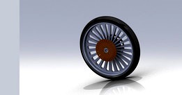 Rear wheel for street bike .