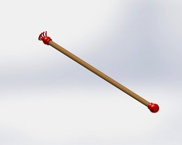 3D printable back scratcher