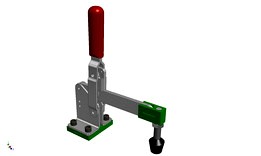Toggle Clamp Destaco 267-s with Rubber End & Block