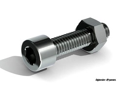 SR M6 Bolt with nut