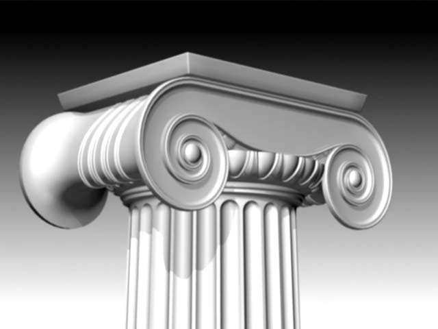 Column by Ionic orde 3D Model