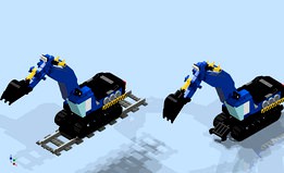 LEGO THW-Zweiwegebagger