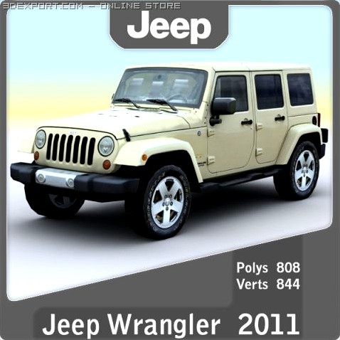 2011 Jeep Wrangler 3D Model