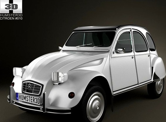 Citroen 2CV 1973 3D Model