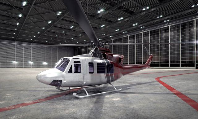 Bell 412 helicopter 3D Model