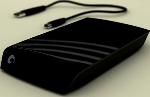 External HDD 3D Model