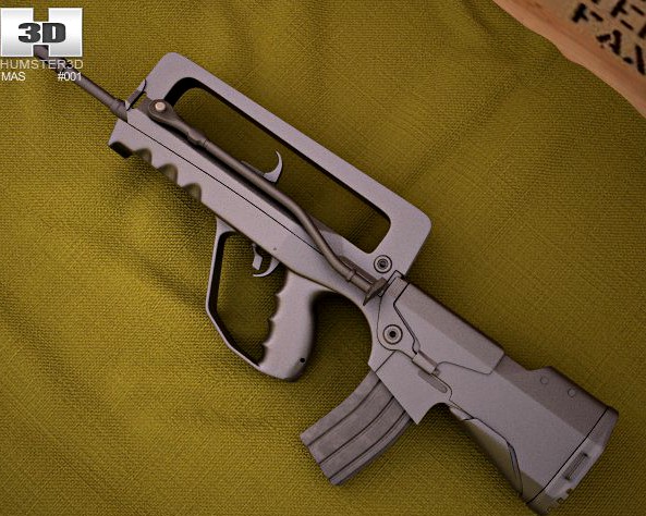 FAMAS G2 3D Model