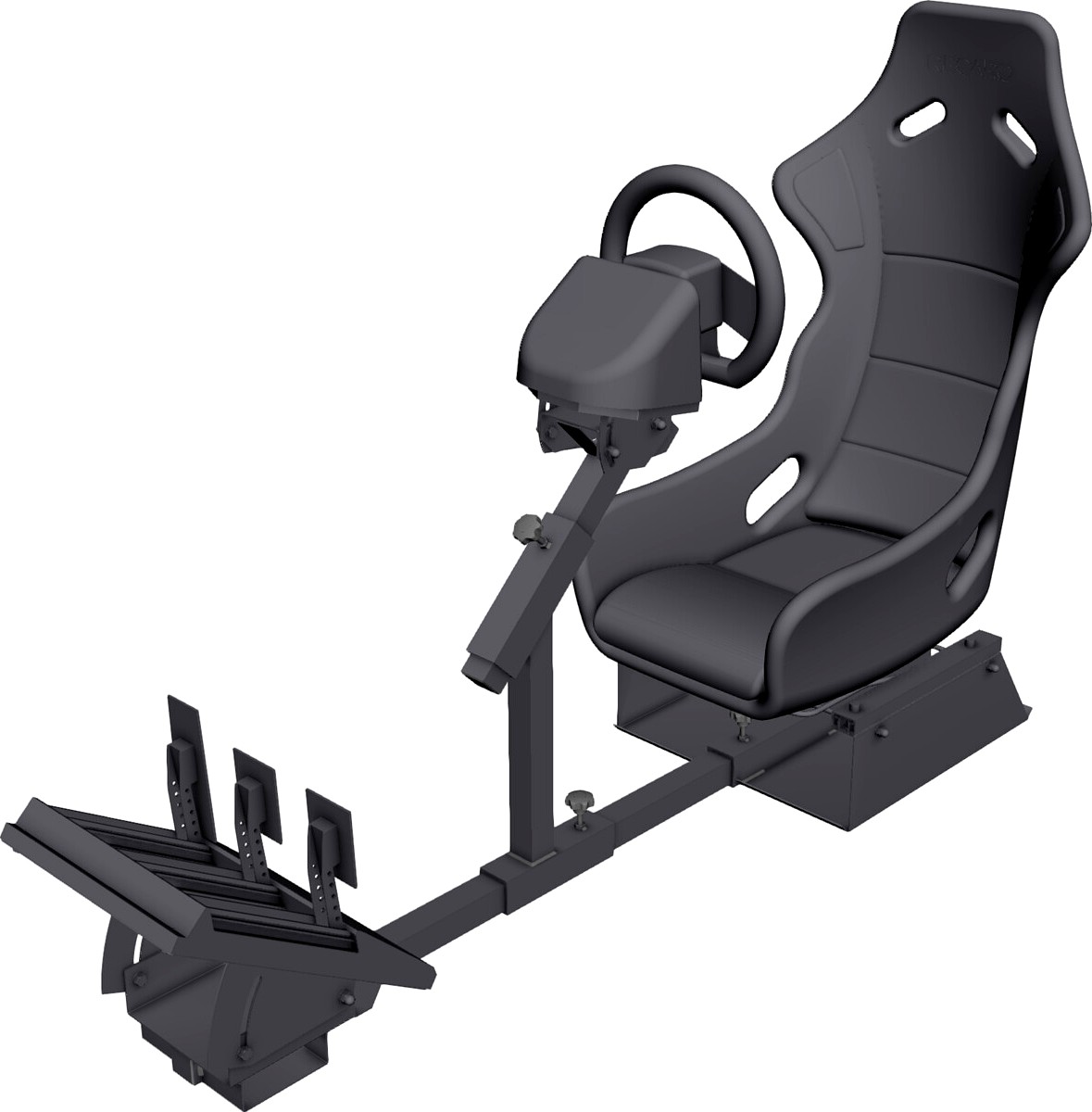 Gamer Race Seat 3D CAD Model