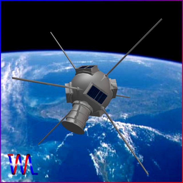 Vanguard I Satellite 3D Model