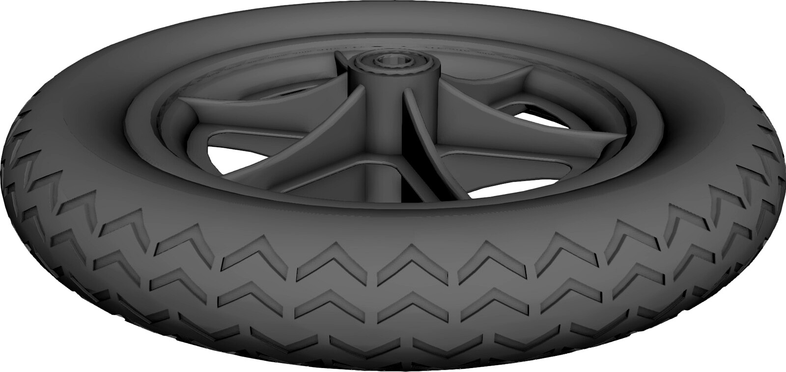Wheel 12 Inch 3D CAD Model