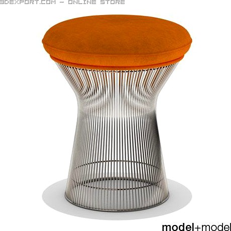 Knoll Platner stool 3D Model