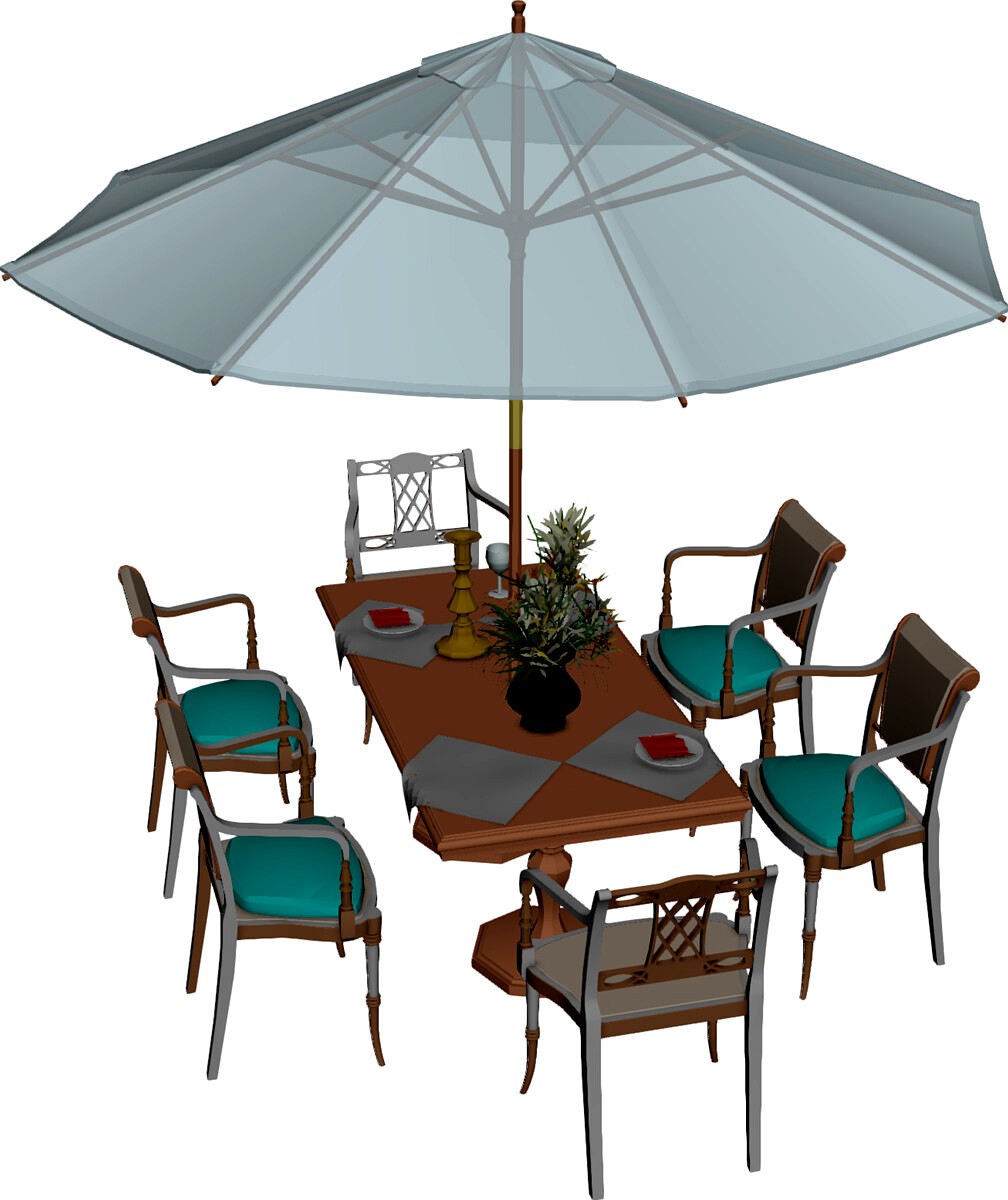Chairs and Table Garden