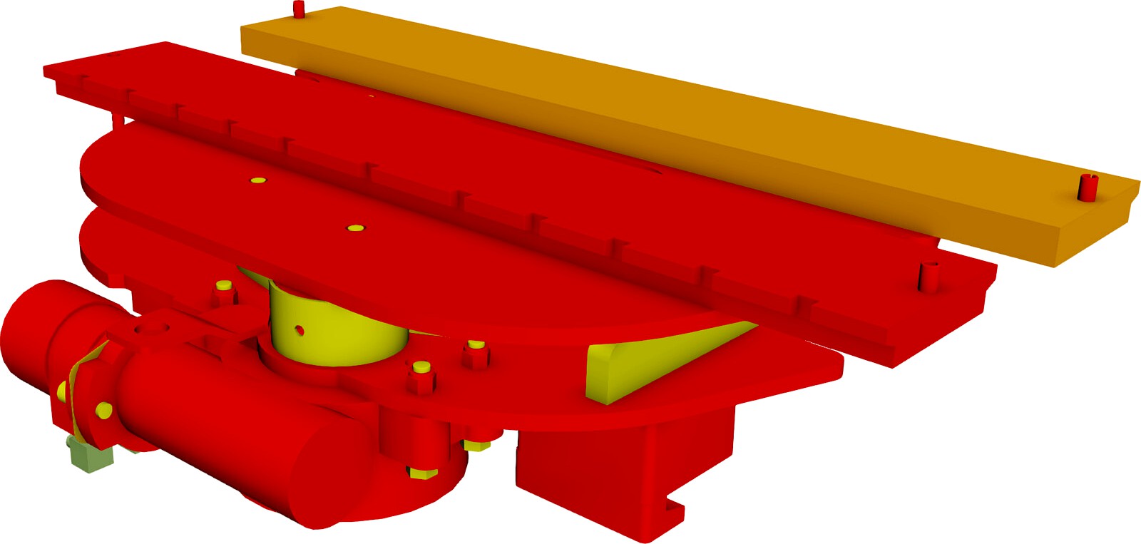 Forklift Rotator Attachment 3D CAD Model