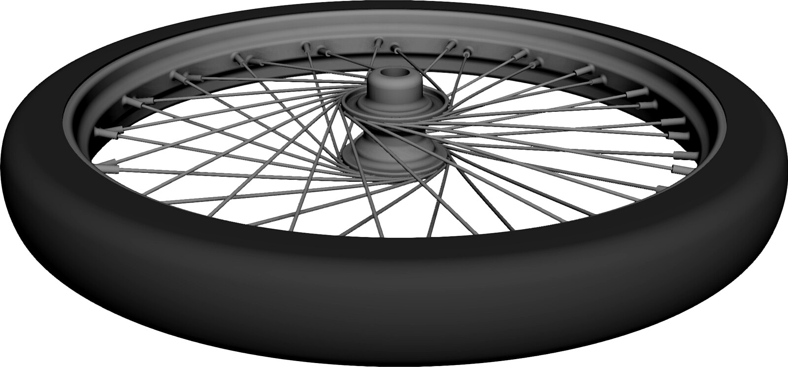 Wheel Front 20 spoke 21 inch 3D CAD Model