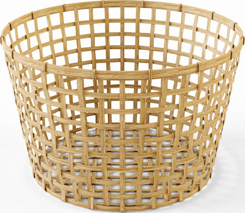 Wicker Basket Ikea Gaddis diameter 503d model