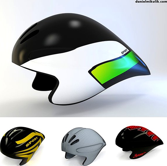 Time Trial Helmet3d model
