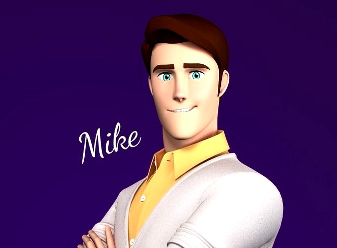 Mike Stylized Male Teen Character