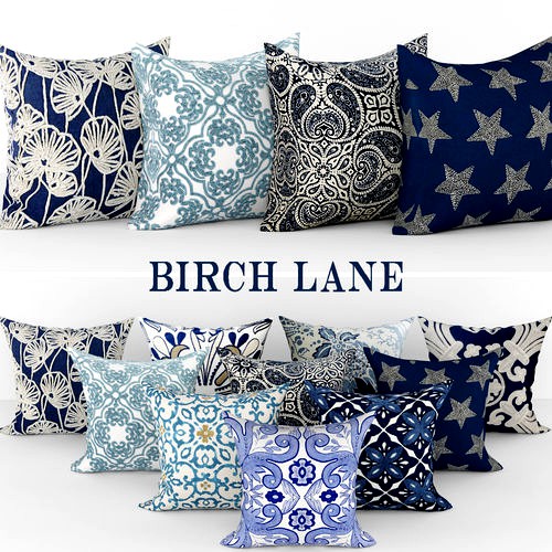 Collection of decorative pillows Birch Line 2