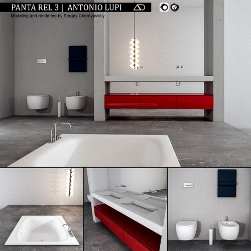 Bathroom furniture set Panta Rel 3