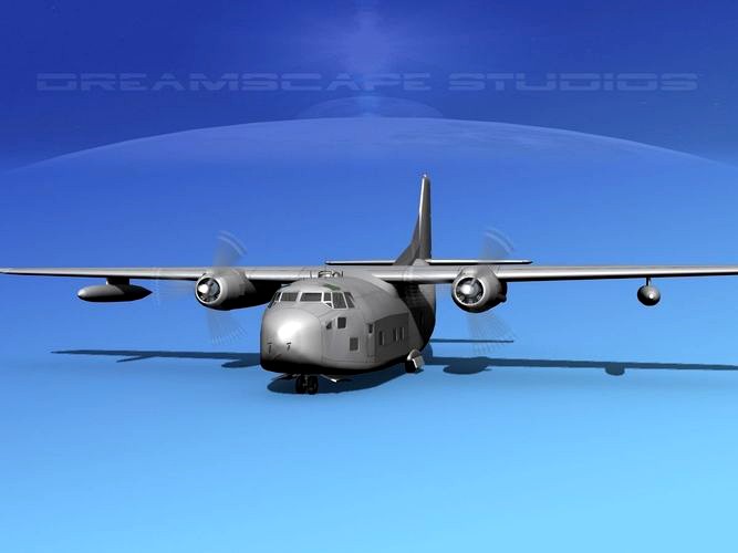 Fairchild C-123B Bare Metal