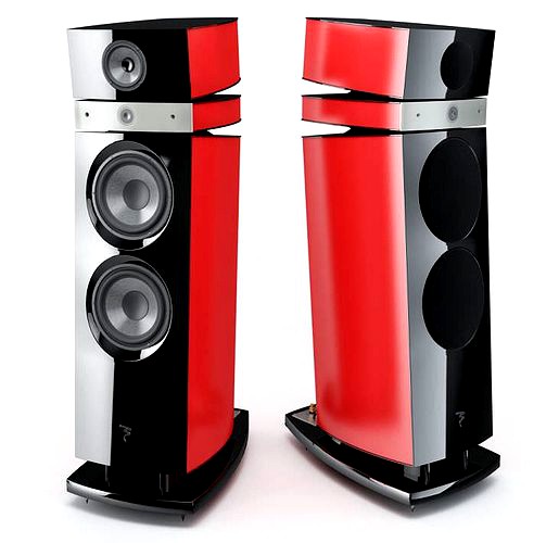 Red stereo speakers 23 AM77