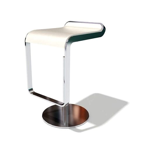 Futuristic White Bar Chair