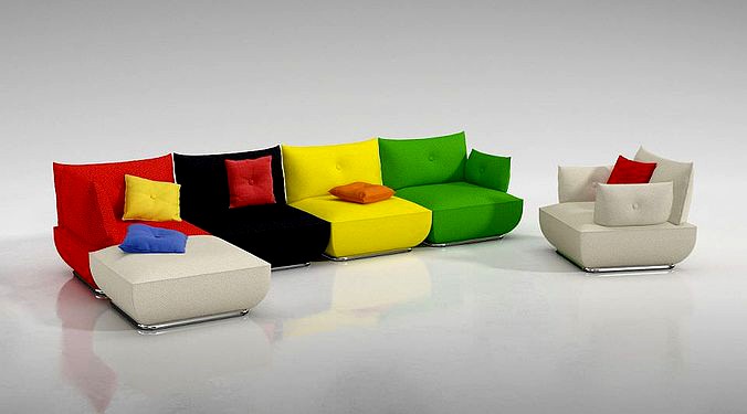 Modern Colorful Couch
