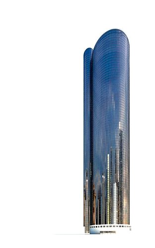 Blue Modern Skyscraper
