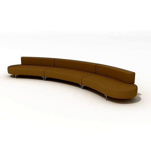 Long Brown Sofa