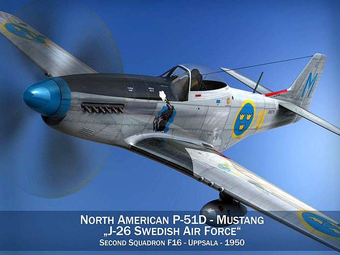 North American P-51D Mustang - Swedisch Airforce