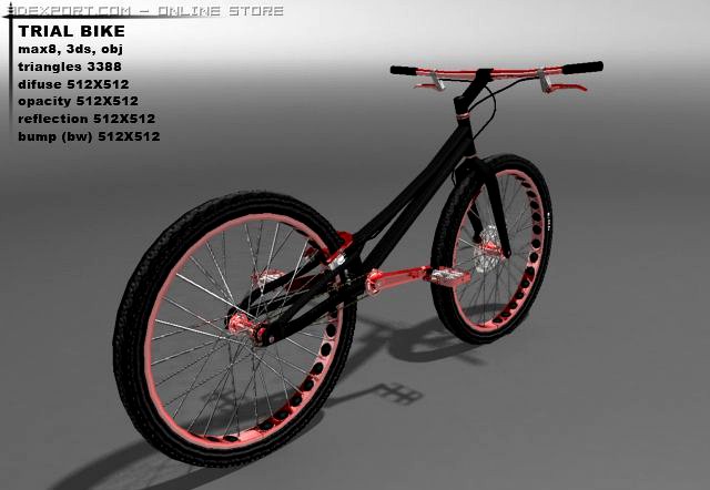 Trial bicycle 3D Model