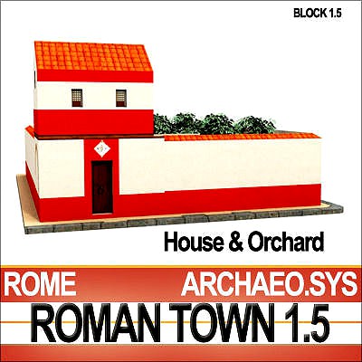 Roman Town House And Orchard Block 1 5 Low Poly