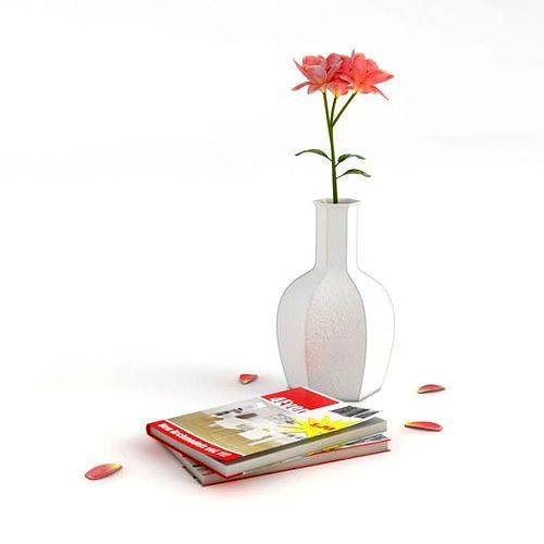 Home Decorations Vase Flower Book