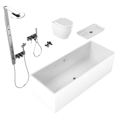 Modern Bathroom  White