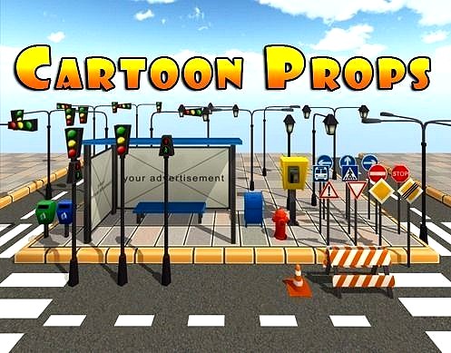Cartoon Street Props