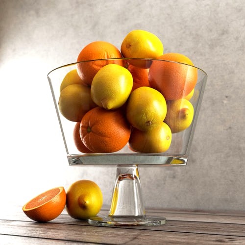 Lemons and Oranges in a Glass Jar