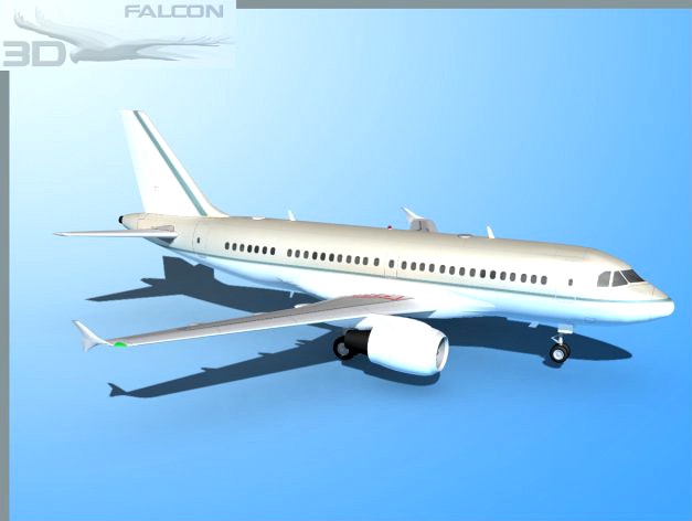 Falcon3D A319 Corporate 3D Model