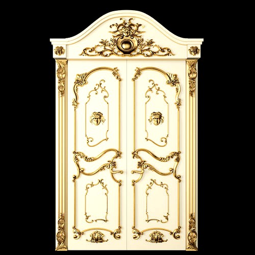 Luxury Classic baroque carved door