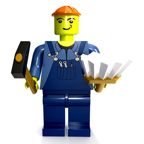 LEGO With High and Low Poly
