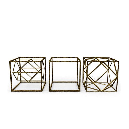 Geometric Decor Objects - Cube Frames