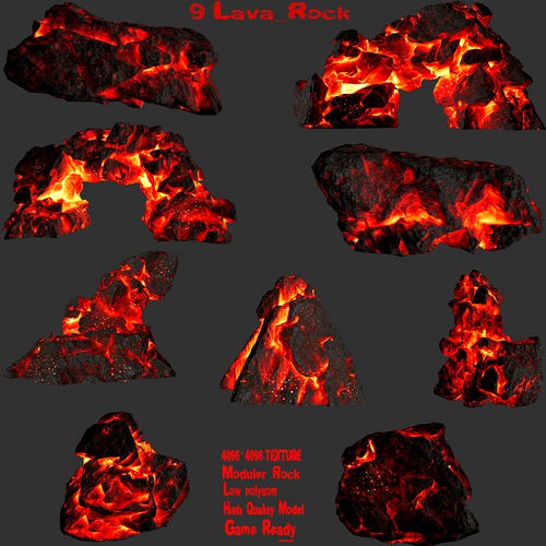 lava rock set 1